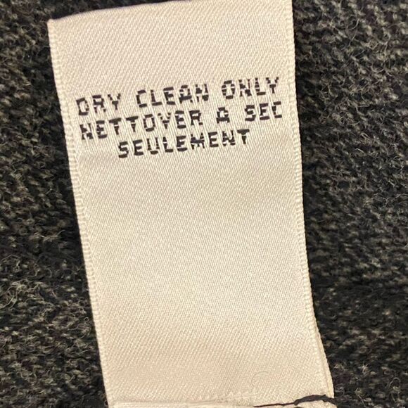 CALVIN KLEIN - Herringbone Wool Pants - size 6 - Picture 4 of 7